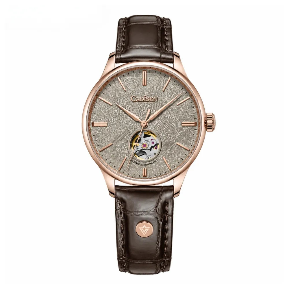 RELOGIO CADISEN AUTOMATICO PULSEIRA DE COURO LOJA VINTAGEBULL
