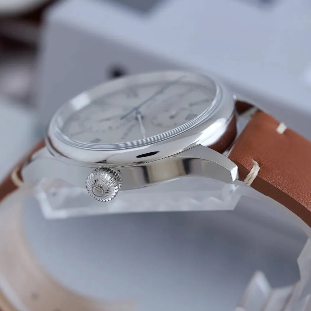 Relógio Masculino Quartzo Com Pulseira de Couro Artesanal Loja Vintagebull