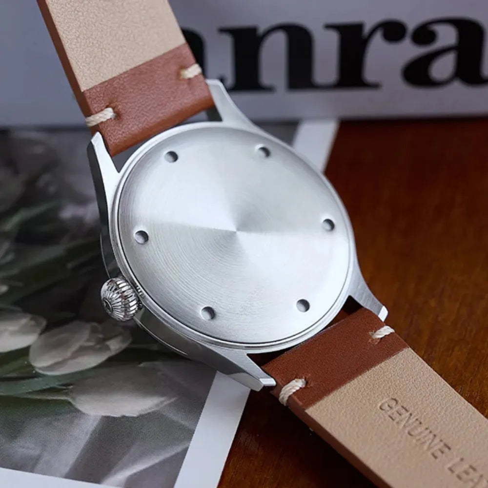 Relógio Masculino Quartzo Com Pulseira de Couro Artesanal Loja Vintagebull