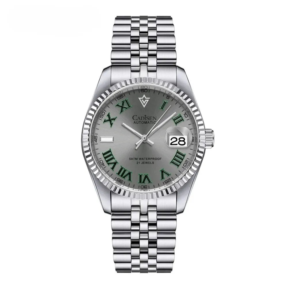 RELOGIO MASCULINO AUTOMATICO CADISEN PRATA MOVIMENTO SEIKO LOJA VINTAGEBULL