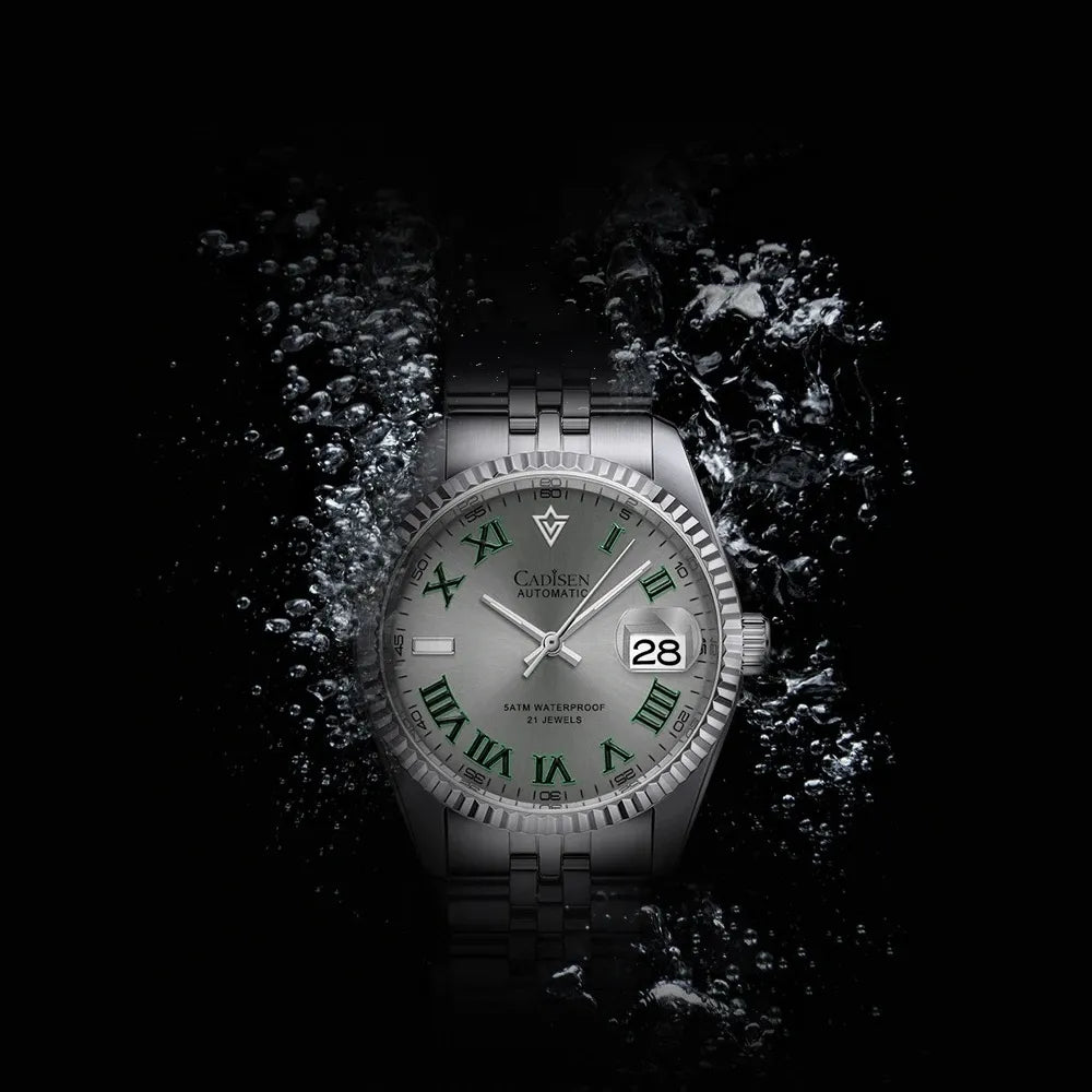 RELOGIO MASCULINO AUTOMATICO CADISEN PRATA MOVIMENTO SEIKO LOJA VINTAGEBULL