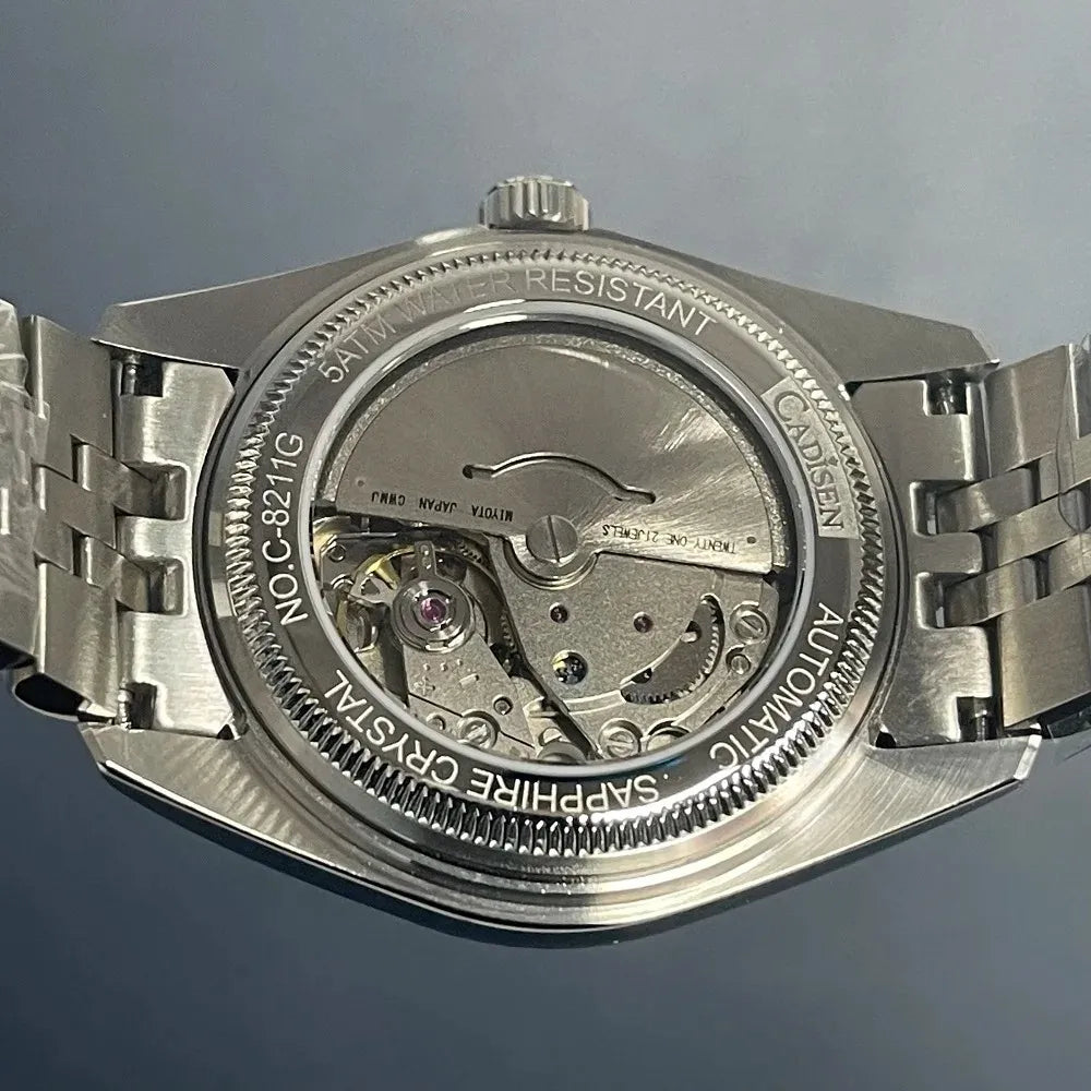RELOGIO MASCULINO AUTOMATICO CADISEN PRATA MOVIMENTO SEIKO LOJA VINTAGEBULL
