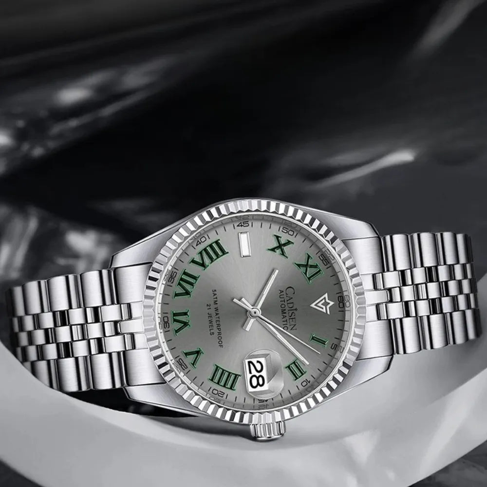 RELOGIO MASCULINO AUTOMATICO CADISEN PRATA MOVIMENTO SEIKO LOJA VINTAGEBULL