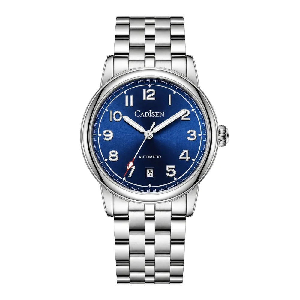RELOGIO MASCULINO AUTOMATICO PRATA MINIMALISTA LOJA VINTAGEBULL