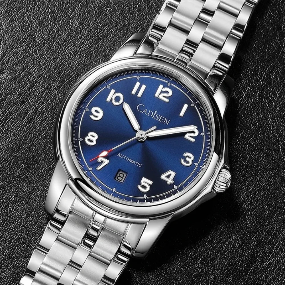 RELOGIO MASCULINO AUTOMATICO PRATA MINIMALISTA LOJA VINTAGEBULL
