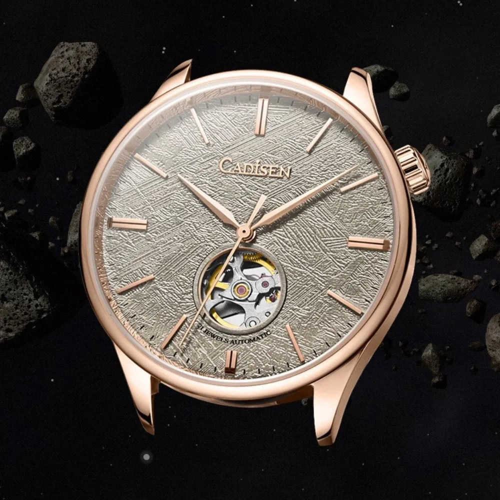 RELOGIO CADISEN AUTOMATICO PULSEIRA DE COURO LOJA VINTAGEBULL