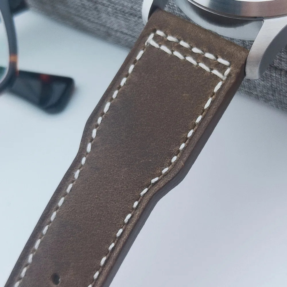 Relógio Masculino de Pulso Em Couro Feito a Mão Longa Vintagebull
