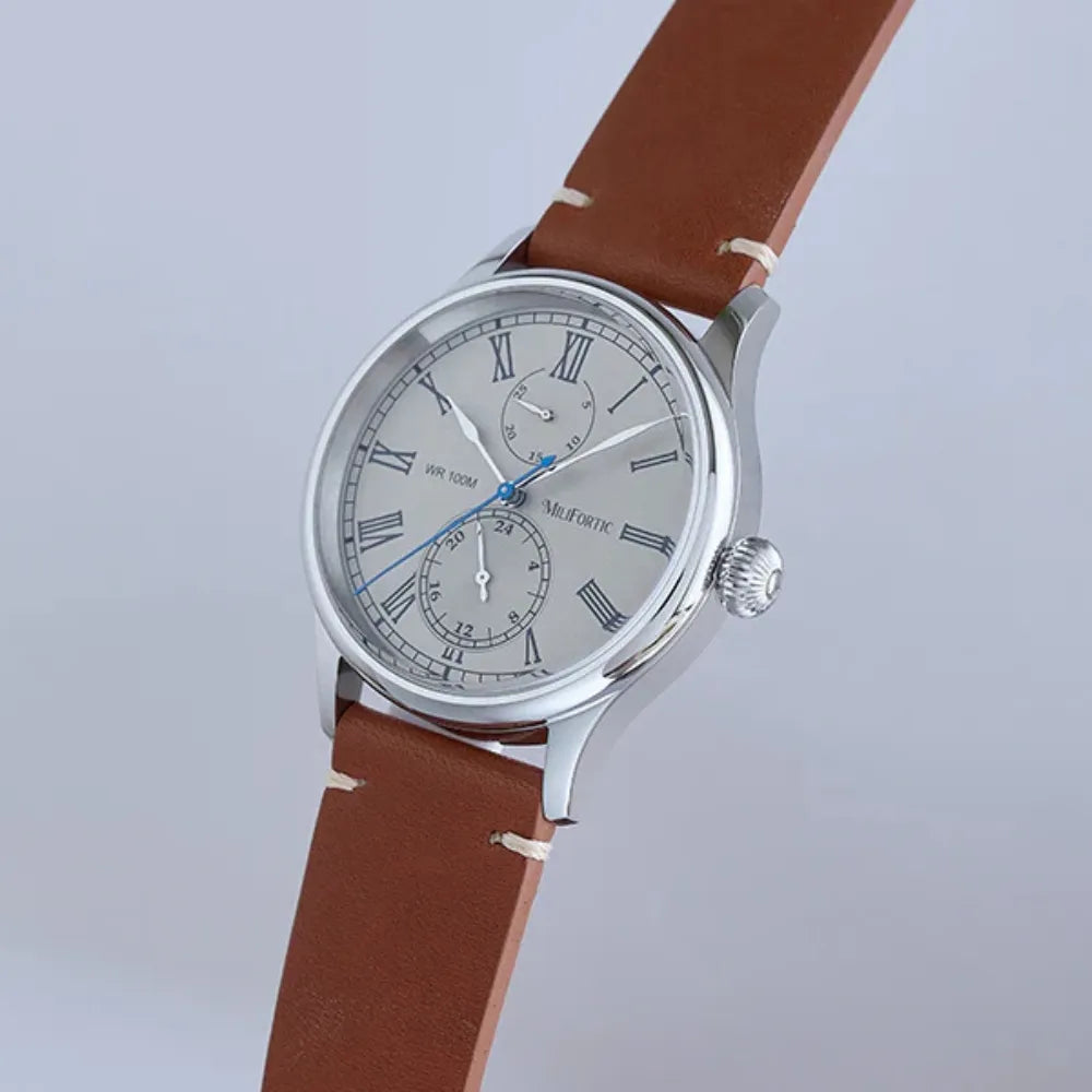 Relógio Masculino Quartzo Com Pulseira de Couro Artesanal Loja Vintagebull
