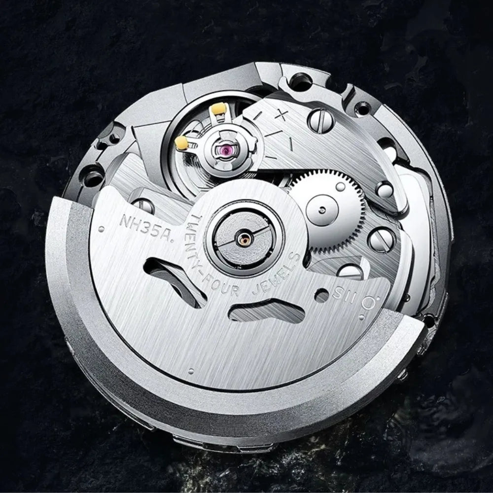 RELOGIO AUTOMATICO PRATA PREMIUM AÇO INOXIDÁVEL LOJA VINTAGEBULL
